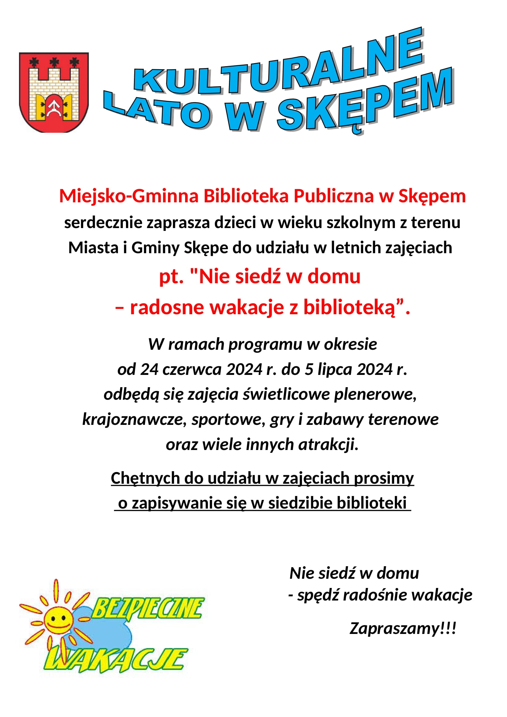 Kulturalne lato 2024 w Skępem